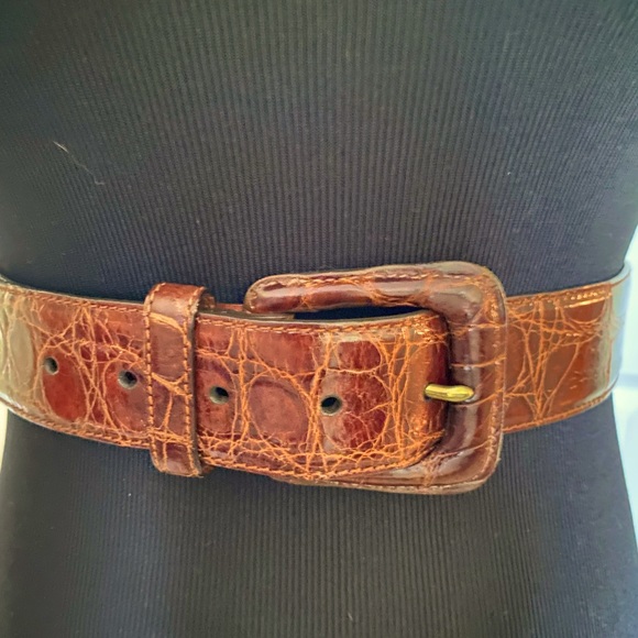 Ralph Lauren ladies genuine alligator belt size 28
